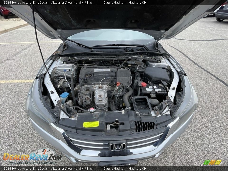 2014 Honda Accord EX-L Sedan Alabaster Silver Metallic / Black Photo #8