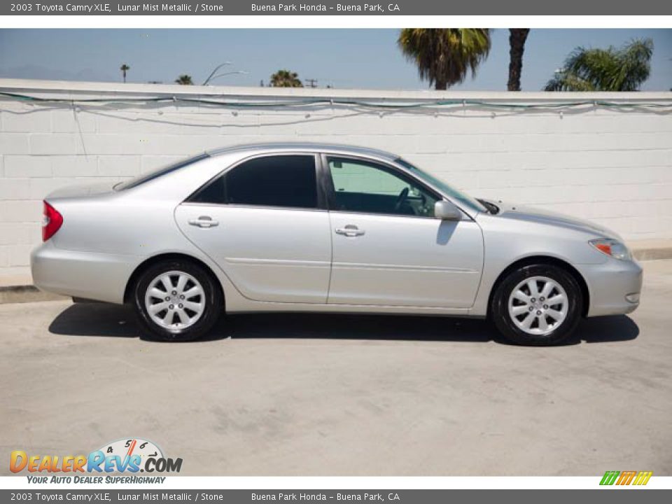 2003 Toyota Camry XLE Lunar Mist Metallic / Stone Photo #12