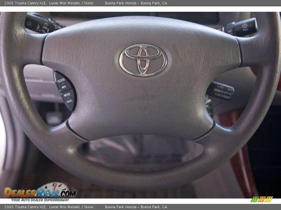 2003 Toyota Camry XLE Lunar Mist Metallic / Stone Photo #13