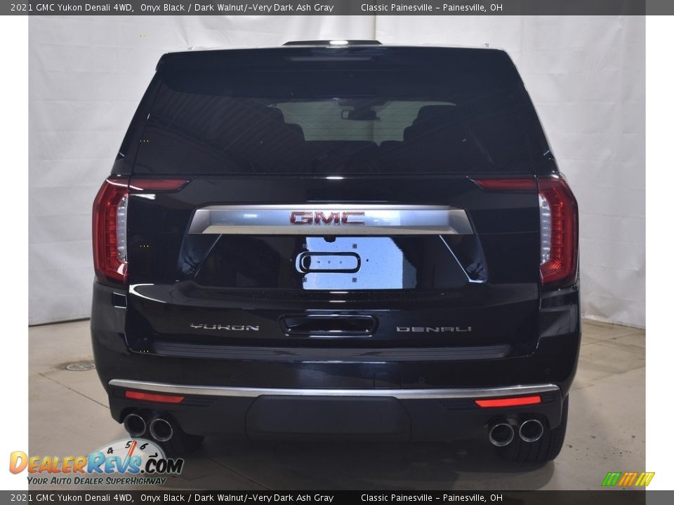 2021 GMC Yukon Denali 4WD Onyx Black / Dark Walnut/­Very Dark Ash Gray Photo #3