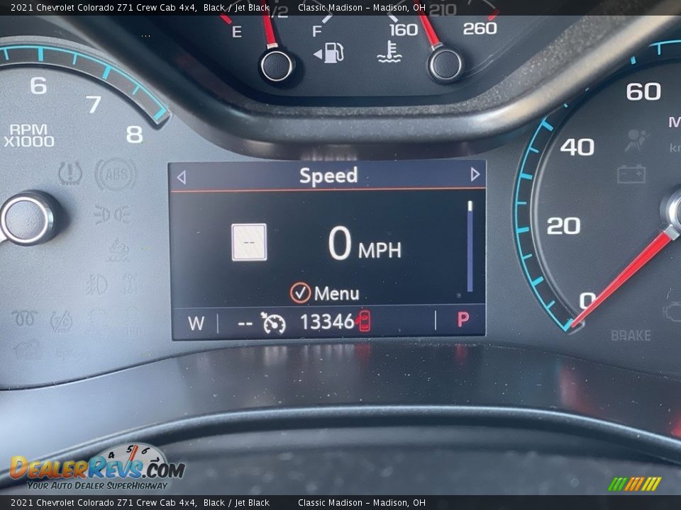 2021 Chevrolet Colorado Z71 Crew Cab 4x4 Black / Jet Black Photo #7