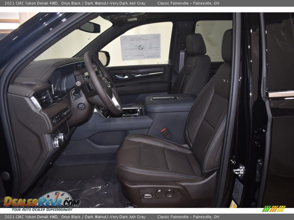 2021 GMC Yukon Denali 4WD Onyx Black / Dark Walnut/­Very Dark Ash Gray Photo #7