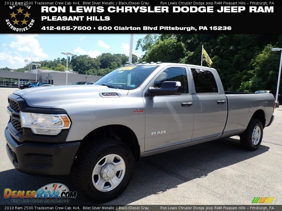 2019 Ram 2500 Tradesman Crew Cab 4x4 Billet Silver Metallic / Black/Diesel Gray Photo #1