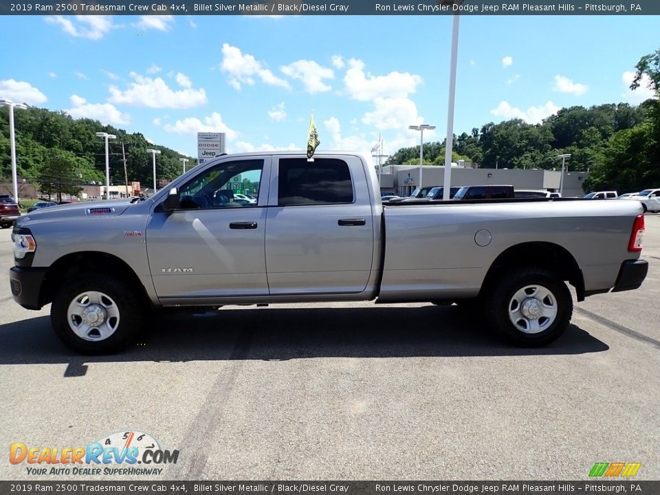 2019 Ram 2500 Tradesman Crew Cab 4x4 Billet Silver Metallic / Black/Diesel Gray Photo #2