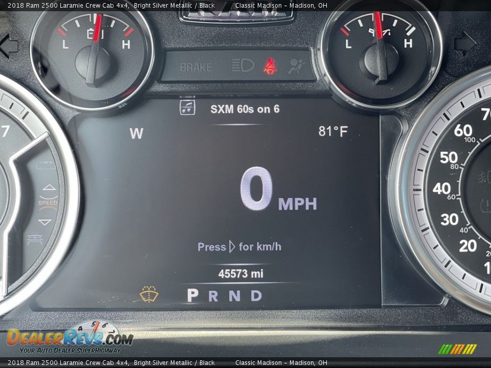 2018 Ram 2500 Laramie Crew Cab 4x4 Bright Silver Metallic / Black Photo #7