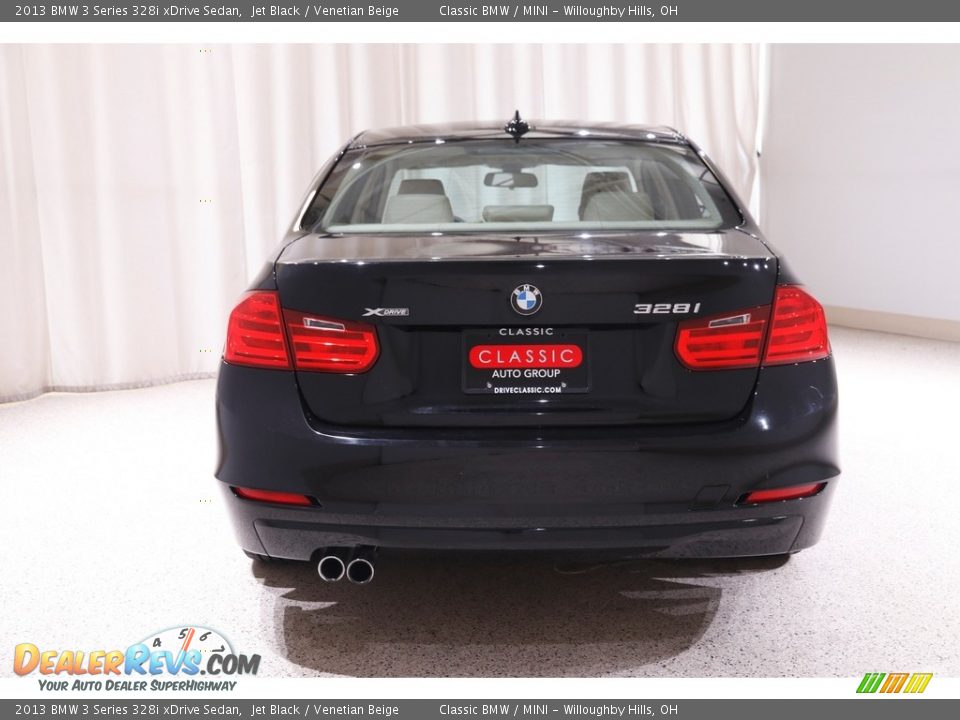 2013 BMW 3 Series 328i xDrive Sedan Jet Black / Venetian Beige Photo #19