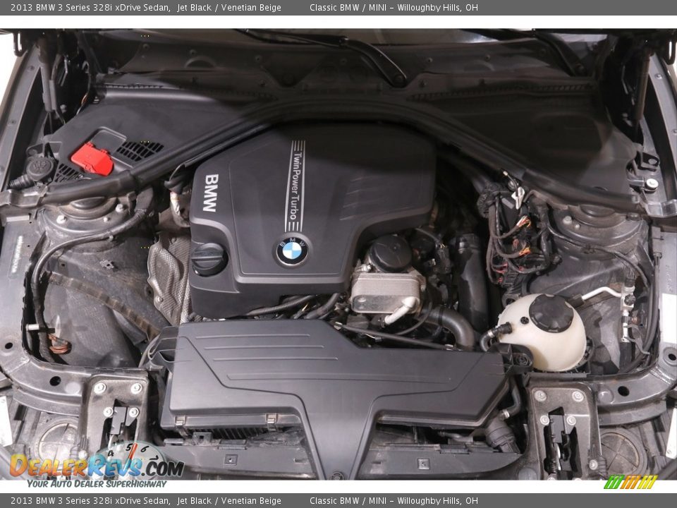 2013 BMW 3 Series 328i xDrive Sedan Jet Black / Venetian Beige Photo #20