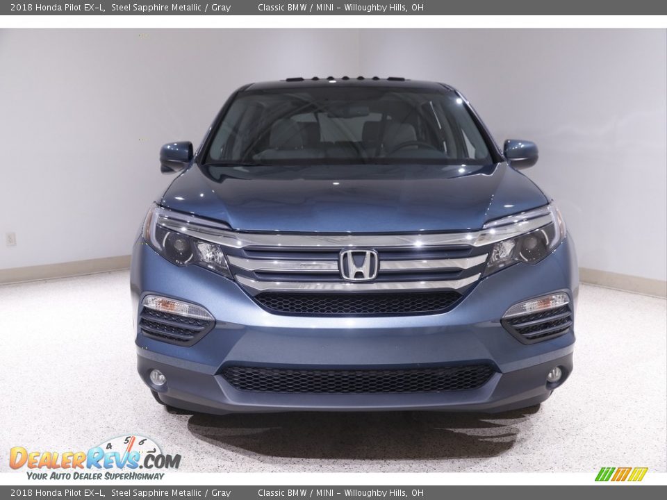 2018 Honda Pilot EX-L Steel Sapphire Metallic / Gray Photo #2