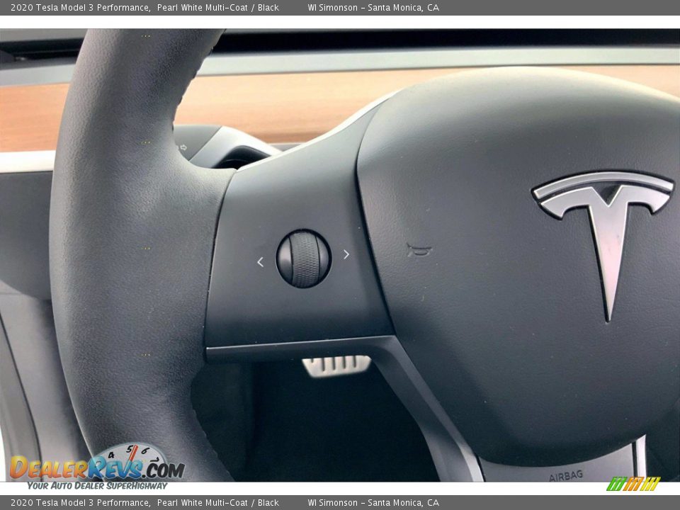 2020 Tesla Model 3 Performance Steering Wheel Photo #20