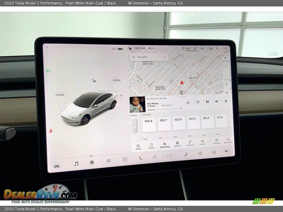 Navigation of 2020 Tesla Model 3 Performance Photo #22
