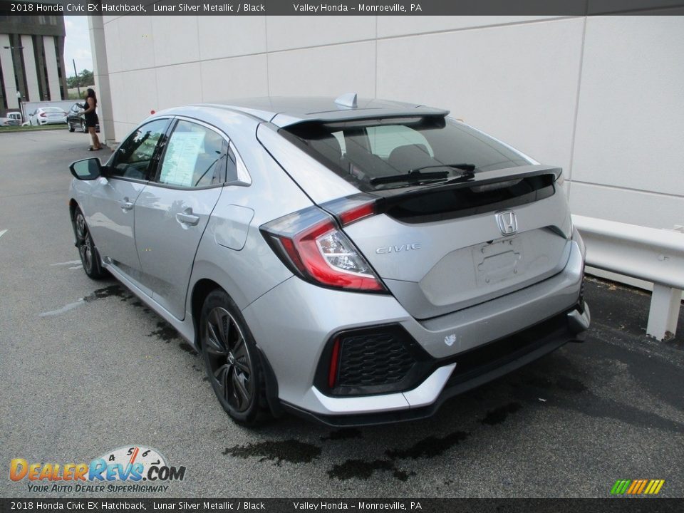 2018 Honda Civic EX Hatchback Lunar Silver Metallic / Black Photo #3
