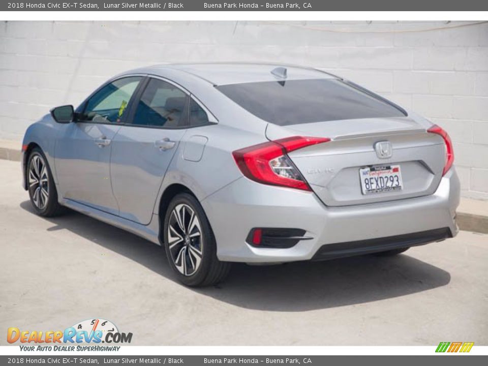 2018 Honda Civic EX-T Sedan Lunar Silver Metallic / Black Photo #2