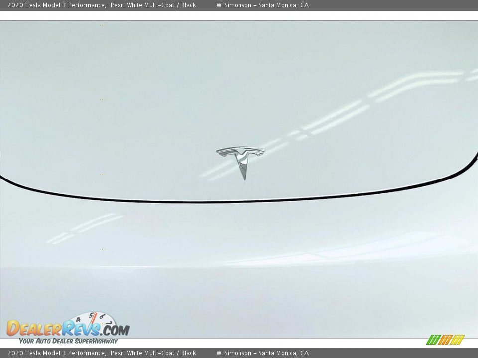2020 Tesla Model 3 Performance Pearl White Multi-Coat / Black Photo #29
