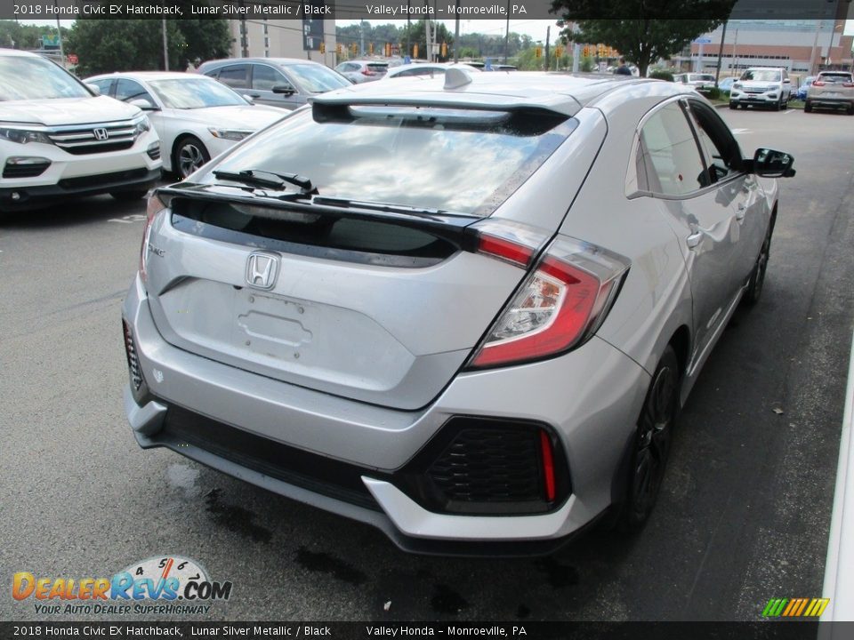 2018 Honda Civic EX Hatchback Lunar Silver Metallic / Black Photo #5