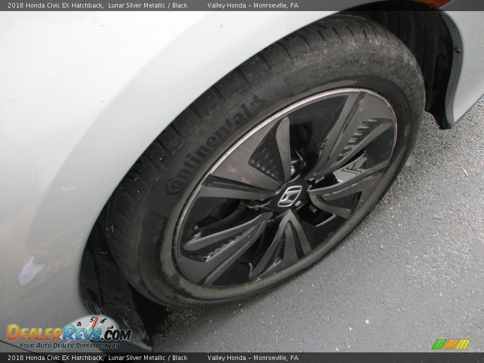 2018 Honda Civic EX Hatchback Lunar Silver Metallic / Black Photo #6