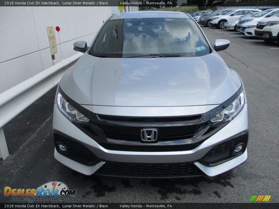 2018 Honda Civic EX Hatchback Lunar Silver Metallic / Black Photo #8