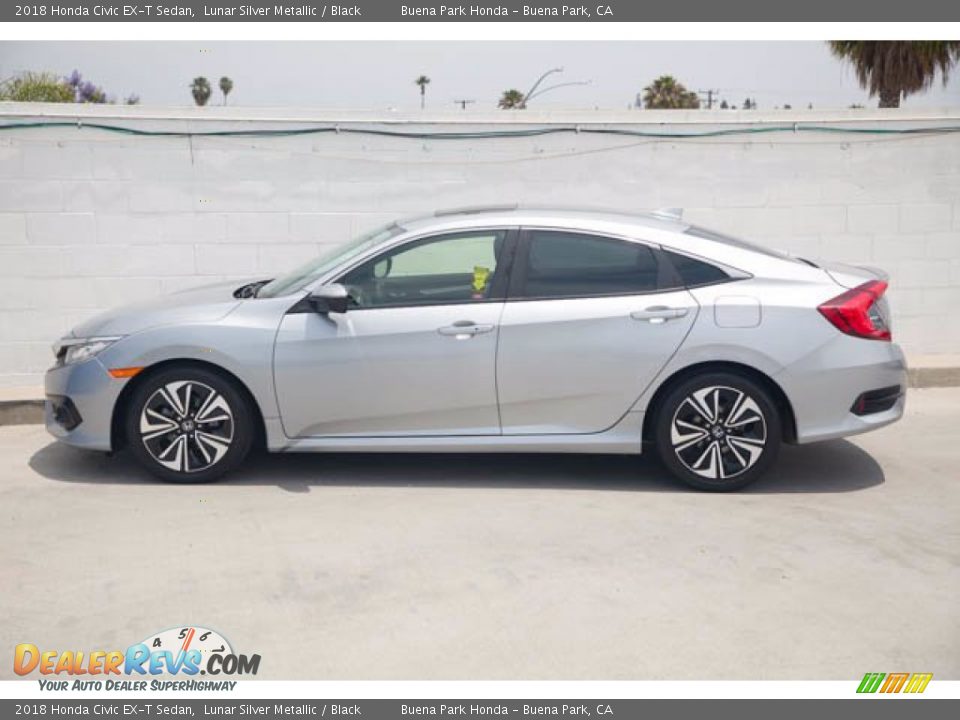 2018 Honda Civic EX-T Sedan Lunar Silver Metallic / Black Photo #8