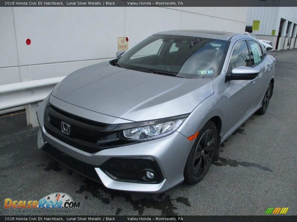 2018 Honda Civic EX Hatchback Lunar Silver Metallic / Black Photo #9