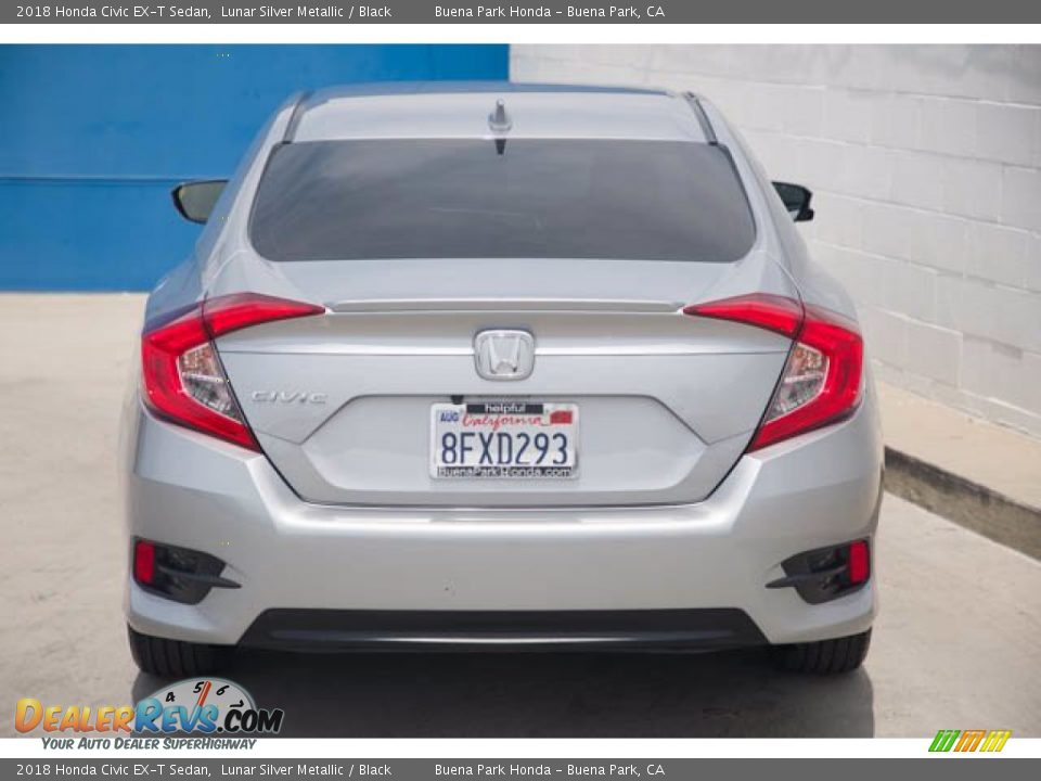 2018 Honda Civic EX-T Sedan Lunar Silver Metallic / Black Photo #9