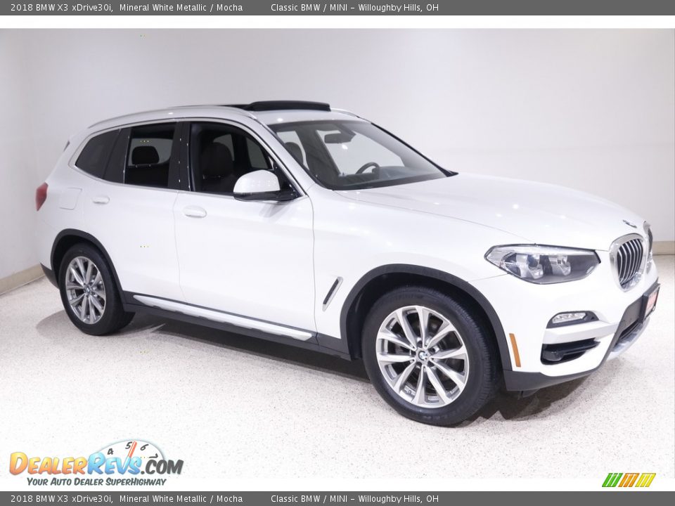 Mineral White Metallic 2018 BMW X3 xDrive30i Photo #1