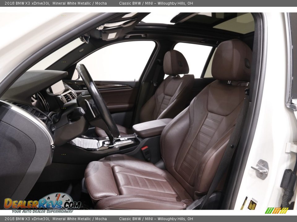 Mocha Interior - 2018 BMW X3 xDrive30i Photo #5