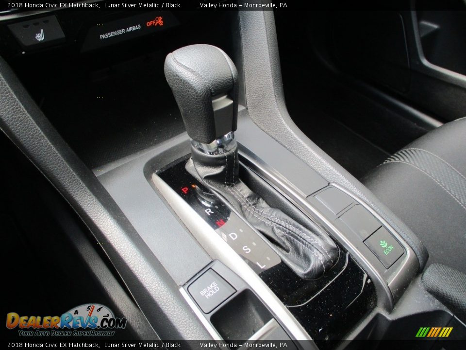 2018 Honda Civic EX Hatchback Lunar Silver Metallic / Black Photo #18