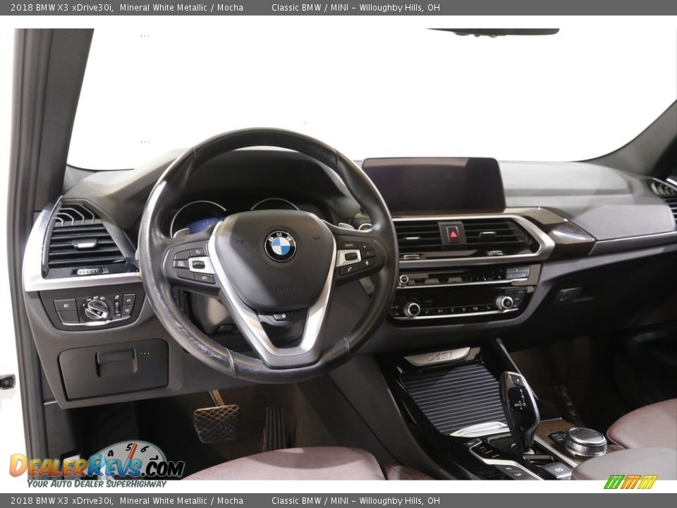 2018 BMW X3 xDrive30i Mineral White Metallic / Mocha Photo #6