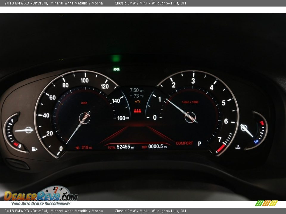 2018 BMW X3 xDrive30i Gauges Photo #8