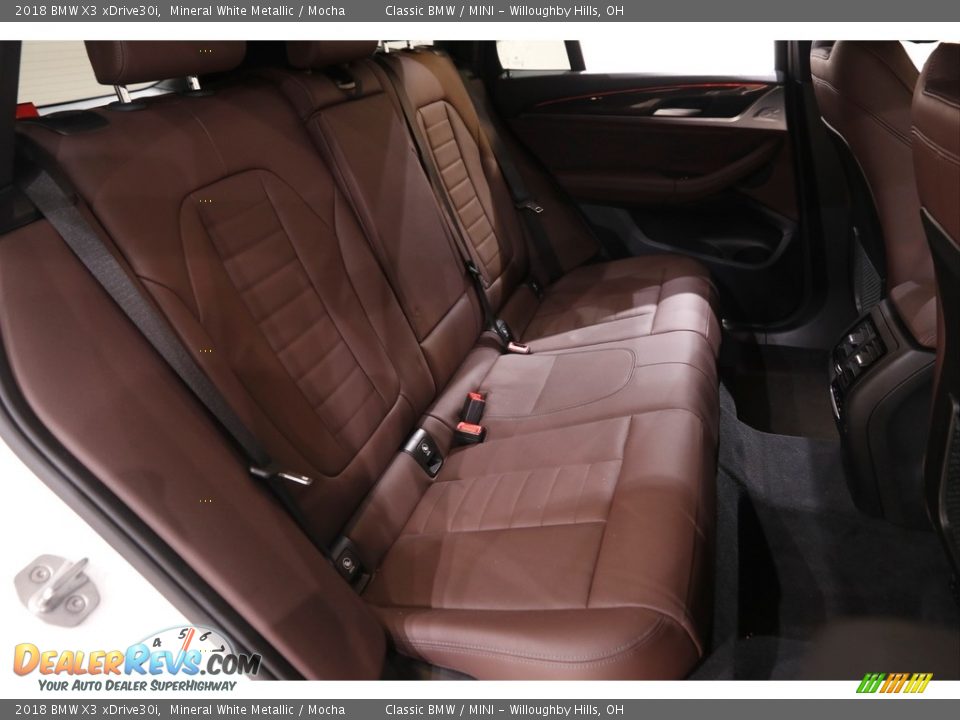 Rear Seat of 2018 BMW X3 xDrive30i Photo #17