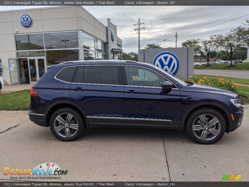 2021 Volkswagen Tiguan SEL 4Motion Atlantic Blue Metallic / Titan Black Photo #2