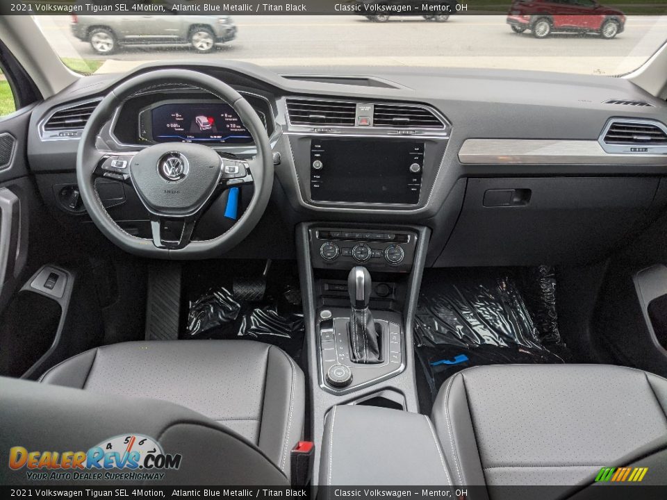 2021 Volkswagen Tiguan SEL 4Motion Atlantic Blue Metallic / Titan Black Photo #3