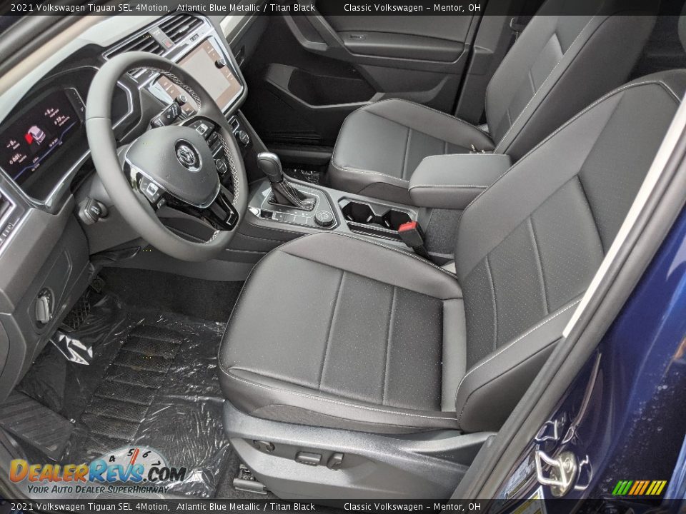 2021 Volkswagen Tiguan SEL 4Motion Atlantic Blue Metallic / Titan Black Photo #4