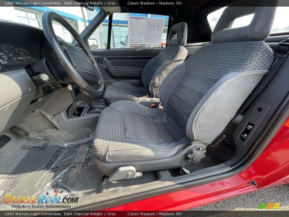 Front Seat of 1992 Mercury Capri Convertible Photo #3