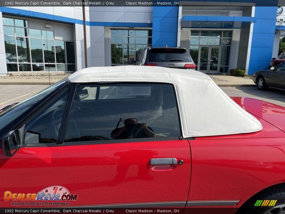 1992 Mercury Capri Convertible Dark Charcoal Metallic / Grey Photo #8