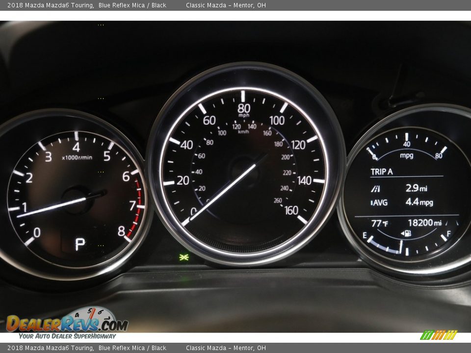 2018 Mazda Mazda6 Touring Blue Reflex Mica / Black Photo #8