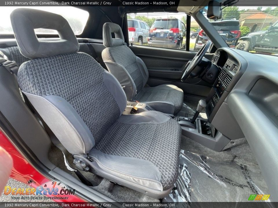 Grey Interior - 1992 Mercury Capri Convertible Photo #10