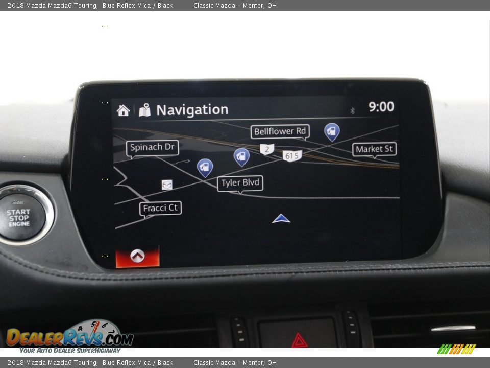 2018 Mazda Mazda6 Touring Blue Reflex Mica / Black Photo #10