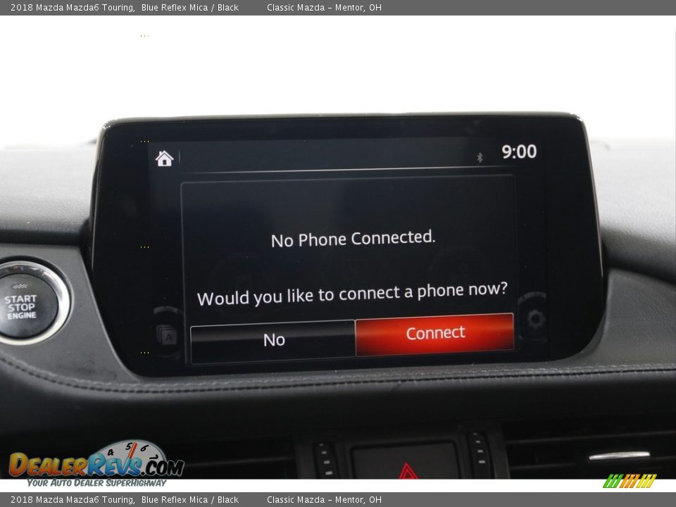 2018 Mazda Mazda6 Touring Blue Reflex Mica / Black Photo #11