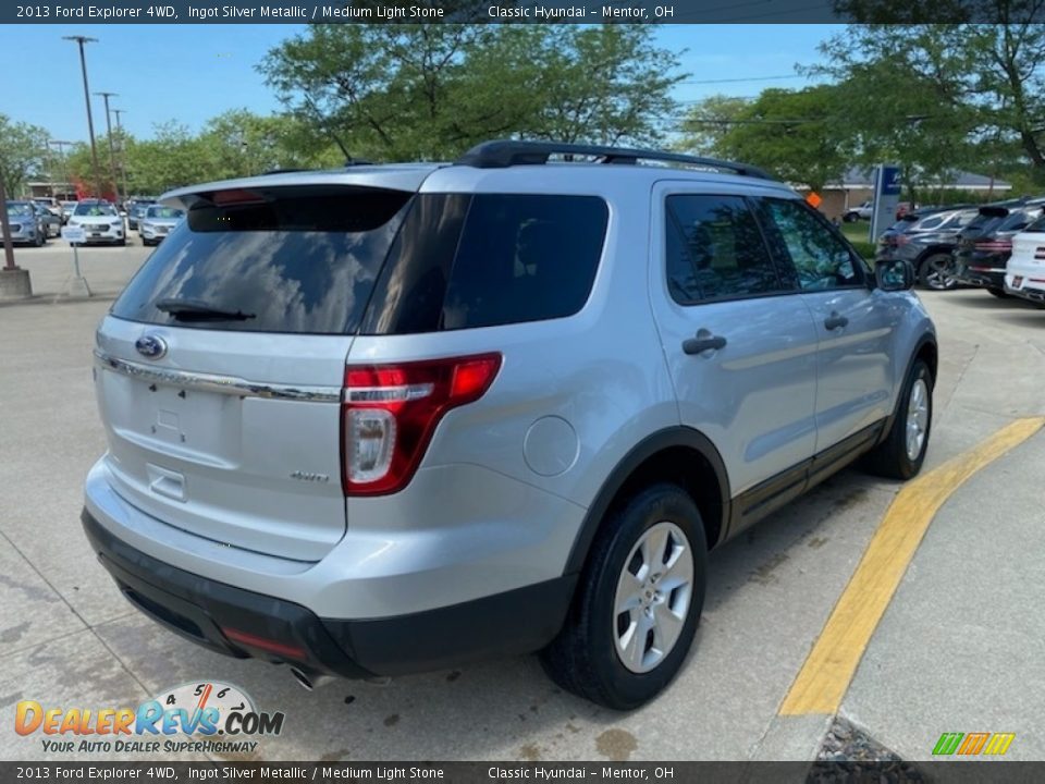2013 Ford Explorer 4WD Ingot Silver Metallic / Medium Light Stone Photo #2