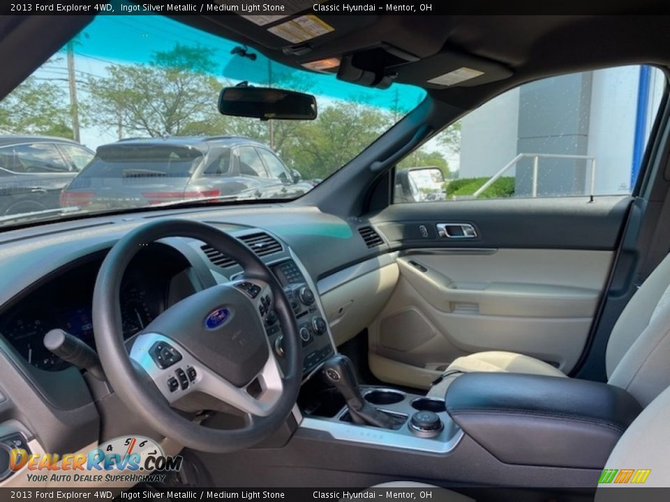 2013 Ford Explorer 4WD Ingot Silver Metallic / Medium Light Stone Photo #3