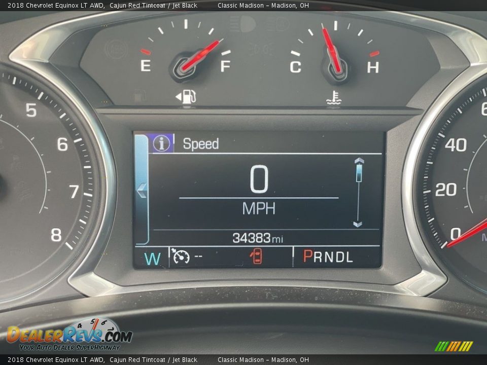 2018 Chevrolet Equinox LT AWD Cajun Red Tintcoat / Jet Black Photo #7