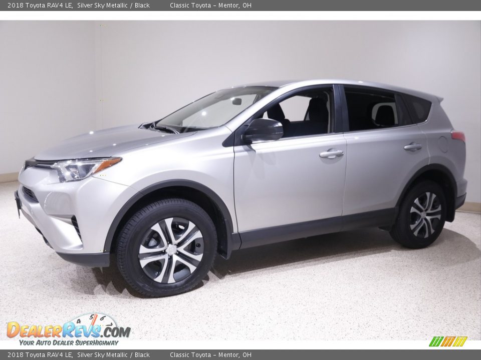 2018 Toyota RAV4 LE Silver Sky Metallic / Black Photo #3