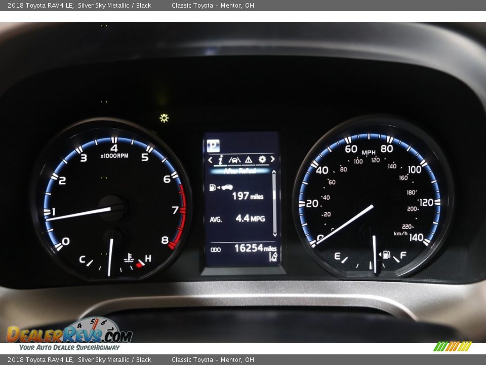 2018 Toyota RAV4 LE Silver Sky Metallic / Black Photo #8