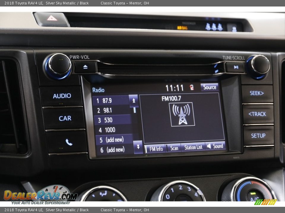 2018 Toyota RAV4 LE Silver Sky Metallic / Black Photo #10