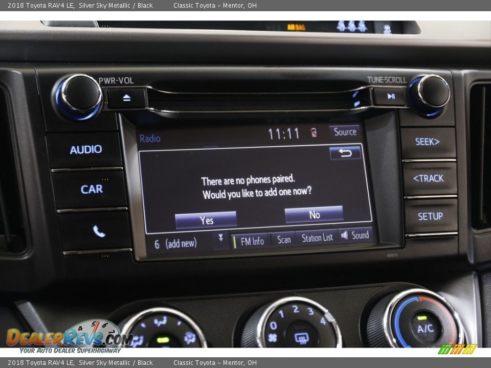 2018 Toyota RAV4 LE Silver Sky Metallic / Black Photo #11