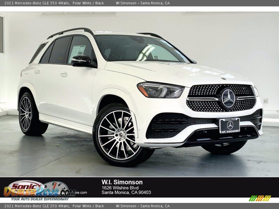 2021 Mercedes-Benz GLE 350 4Matic Polar White / Black Photo #1