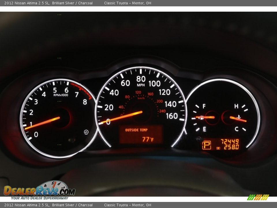 2012 Nissan Altima 2.5 SL Brilliant Silver / Charcoal Photo #8