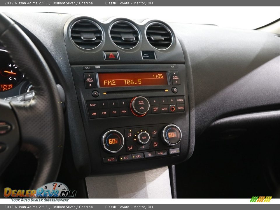 2012 Nissan Altima 2.5 SL Brilliant Silver / Charcoal Photo #9