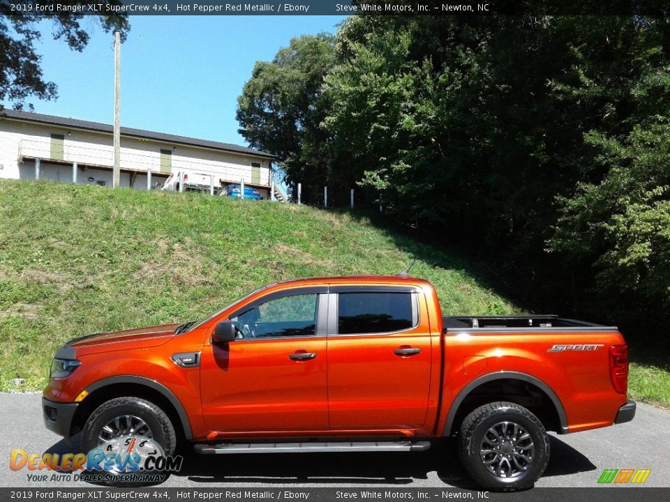 2019 Ford Ranger XLT SuperCrew 4x4 Hot Pepper Red Metallic / Ebony Photo #1