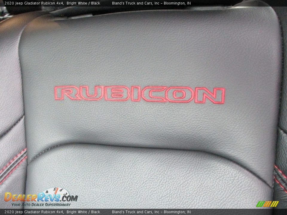 2020 Jeep Gladiator Rubicon 4x4 Bright White / Black Photo #12